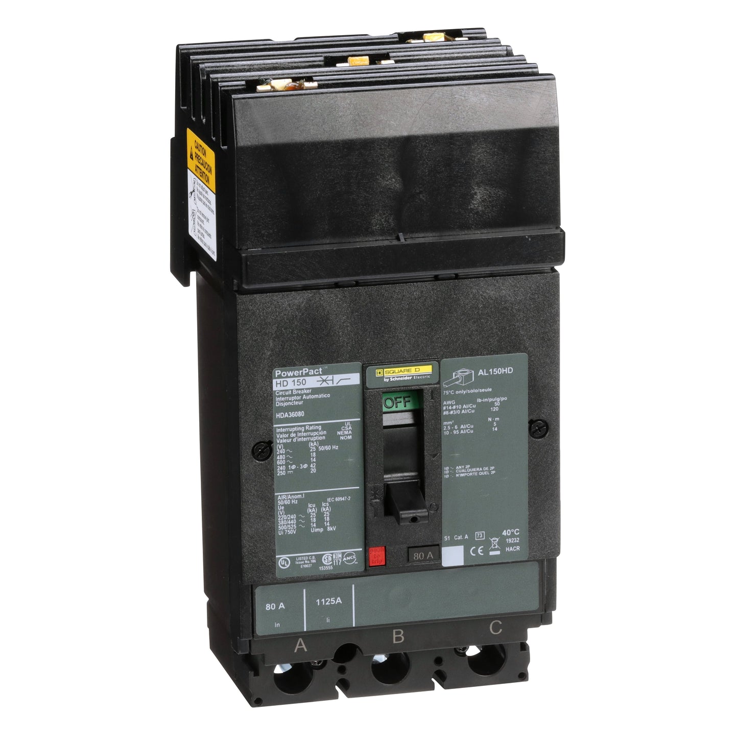INTERRUPTOR 080A Schneider HDA36080 Tienda EEGSA