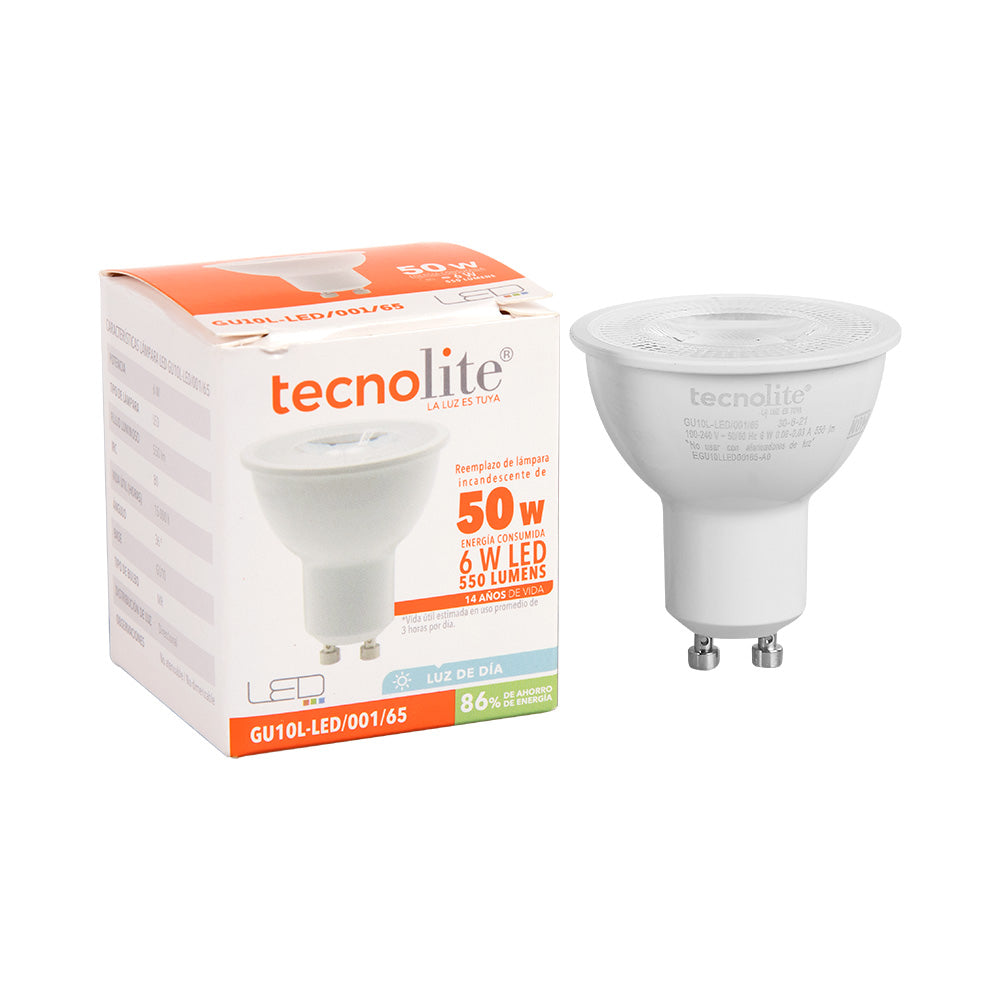Lámpara Foco TECNO LITE GU10L-LED/001/65 Tienda EEGSA