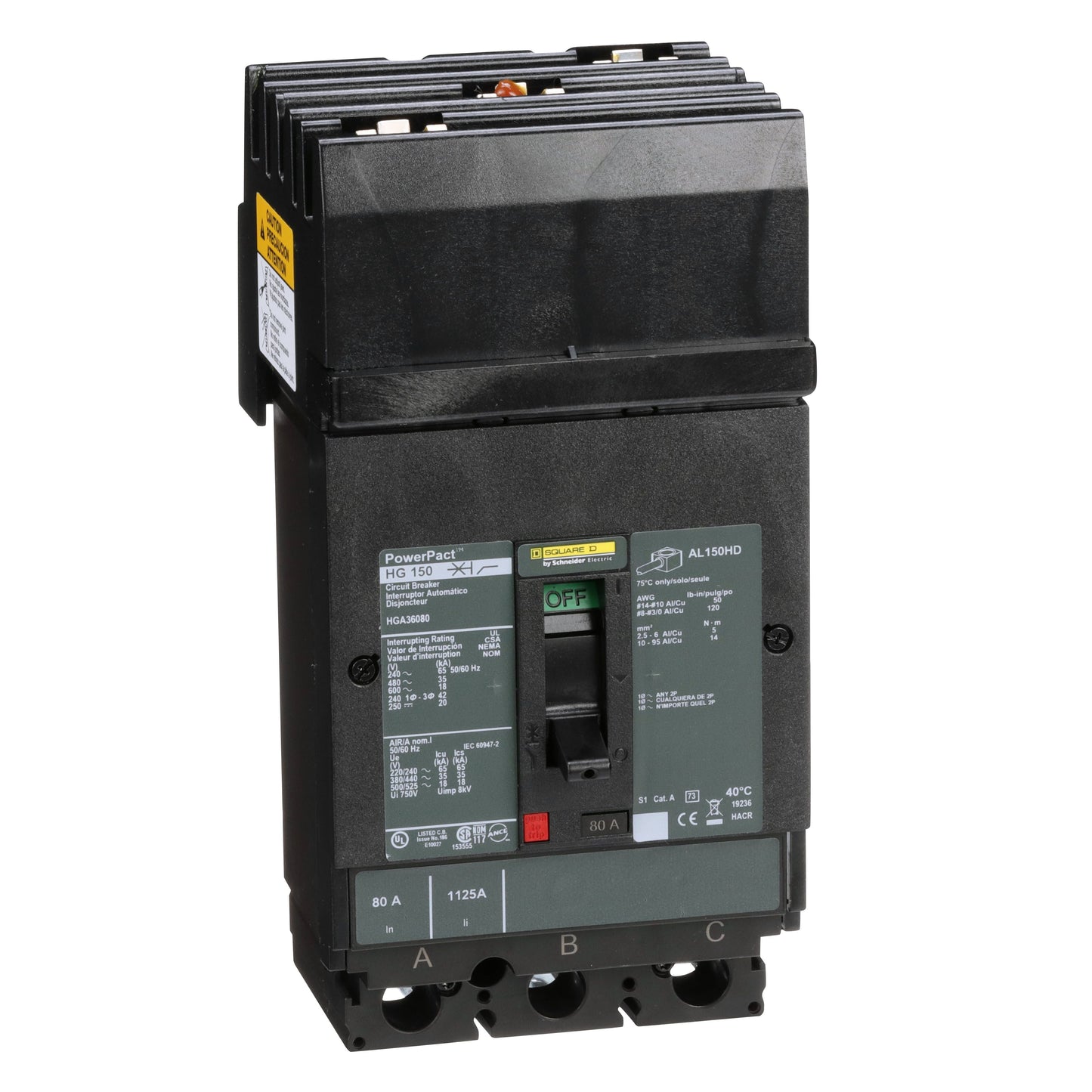 Interruptor 3P 80A Schneider HGA36080 Tienda EEGSA