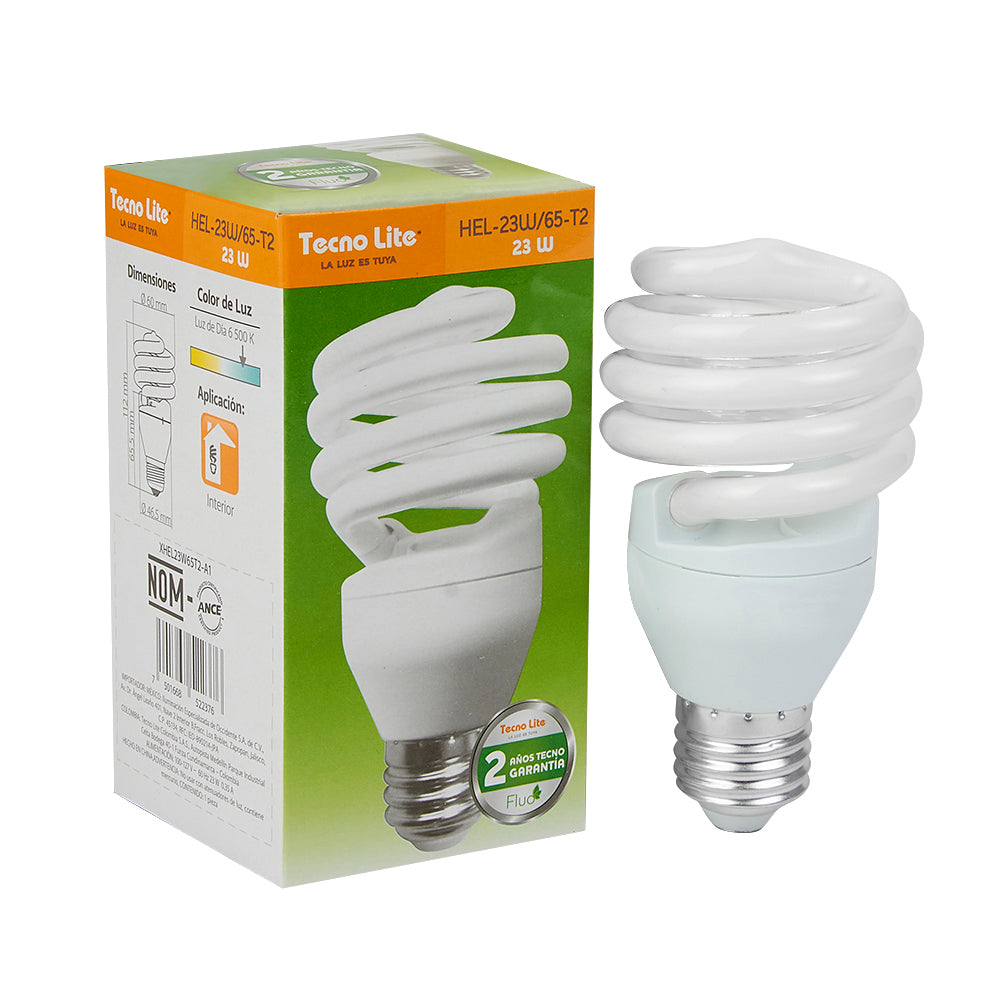 Lámpara fluores TECNO LITE HEL-23W/65-T2 Tienda EEGSA