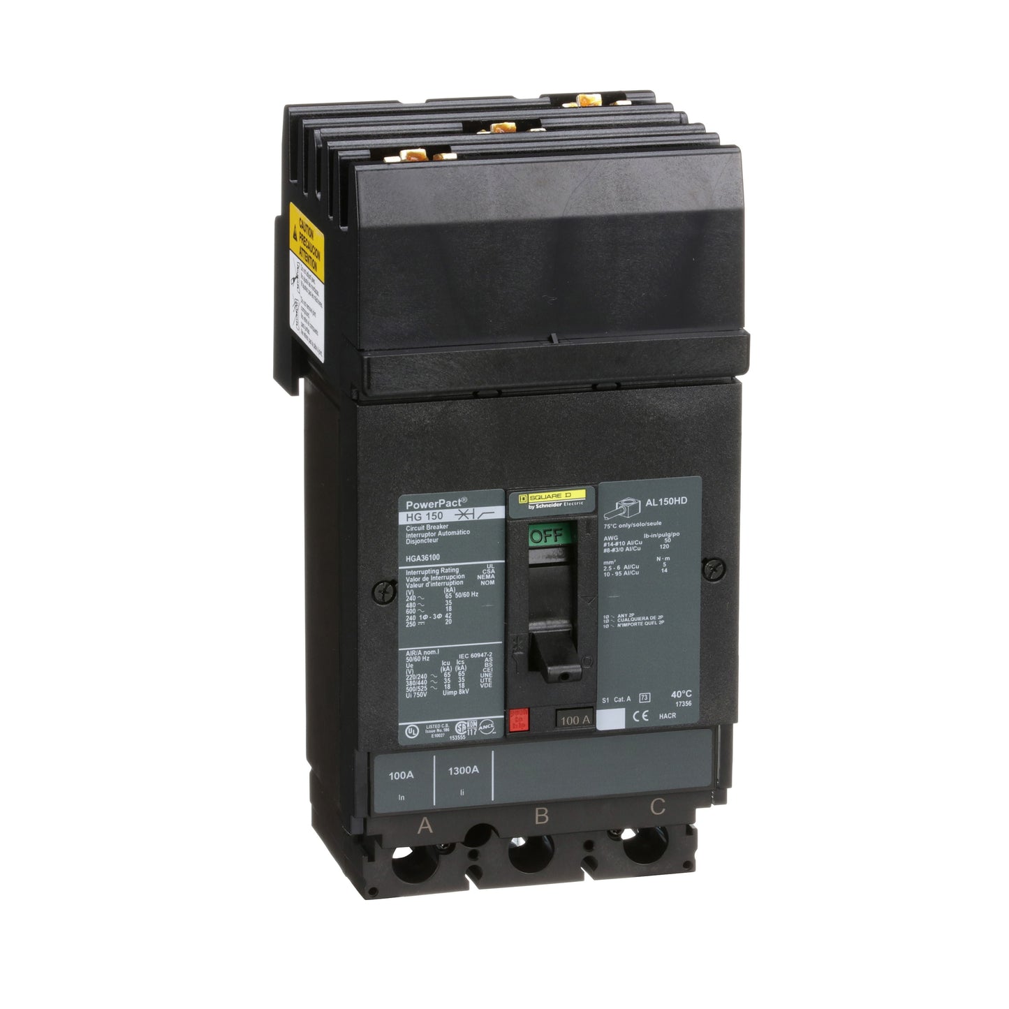 INTERRUPTOR 100A Schneider HGA36100 Tienda EEGSA