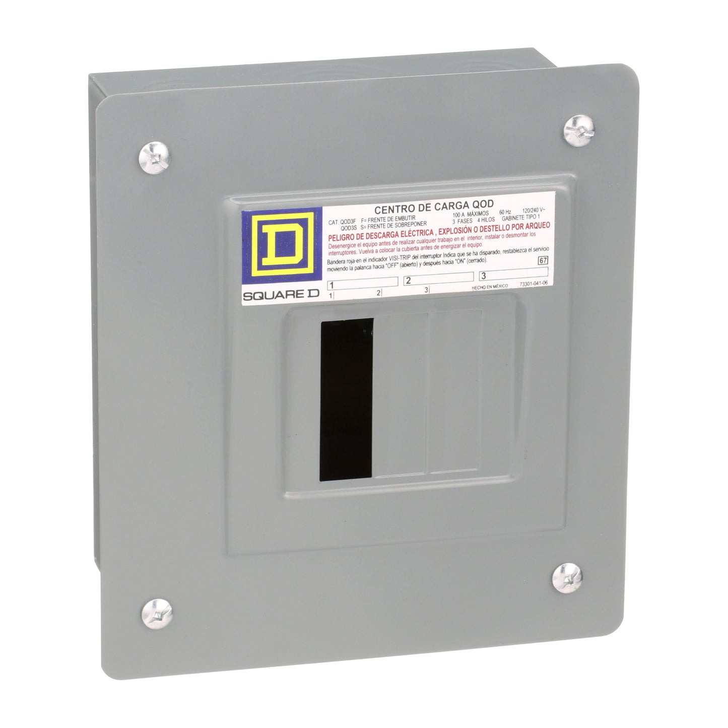 CENTRO DE CARGA 3P. Schneider QOD3S Tienda EEGSA