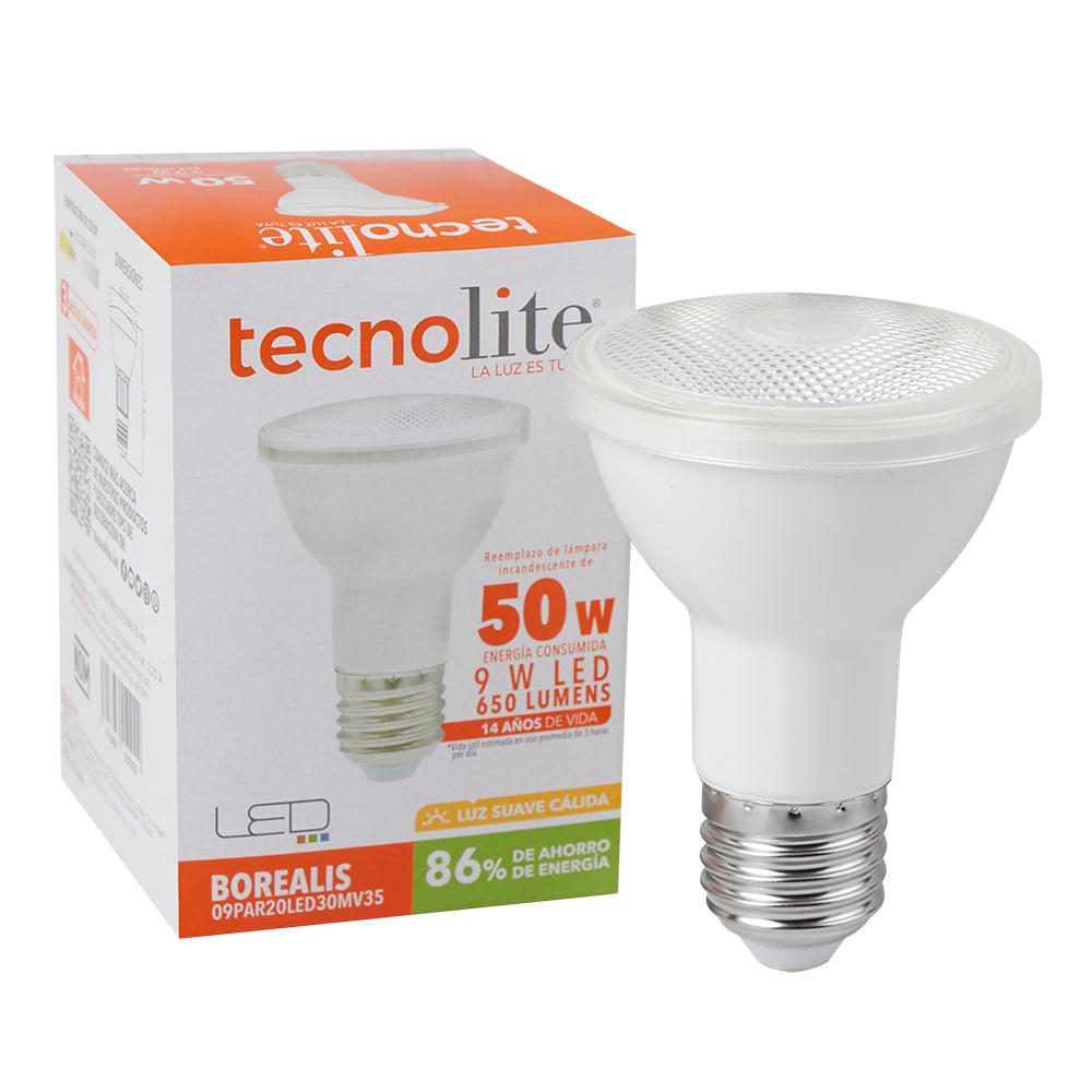 Foco PAR20 L TECNO LITE 09PAR20LED30MV35 Tienda EEGSA