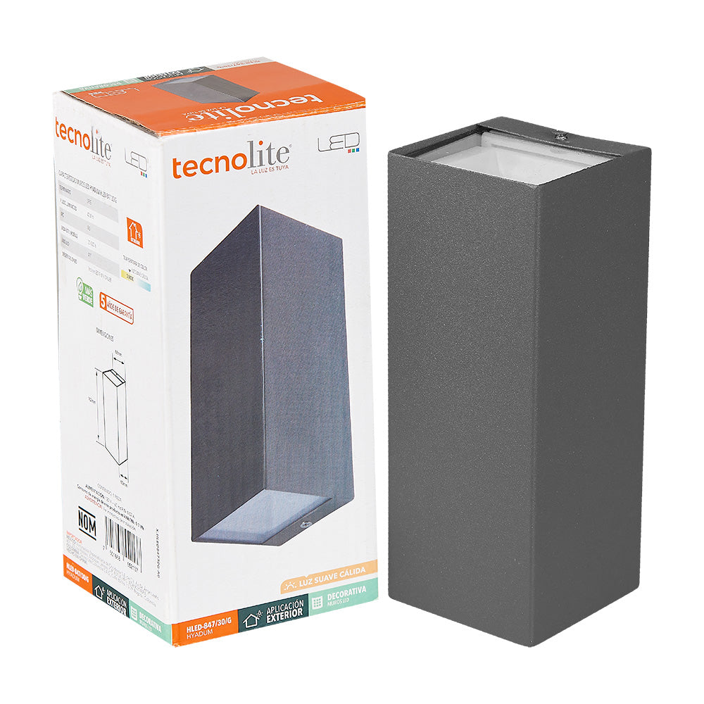 Luminario exter TECNO LITE HLED-847/30/G Tienda EEGSA
