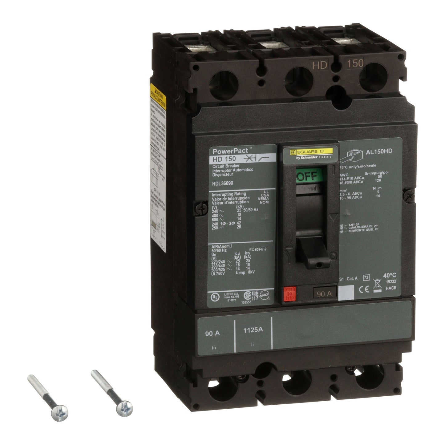 INTERRUPTOR 090A Schneider HDL36090 Tienda EEGSA