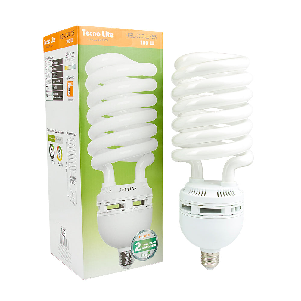 Lámpara FLUOR TECNO LITE HEL-100W/65-220 Tienda EEGSA