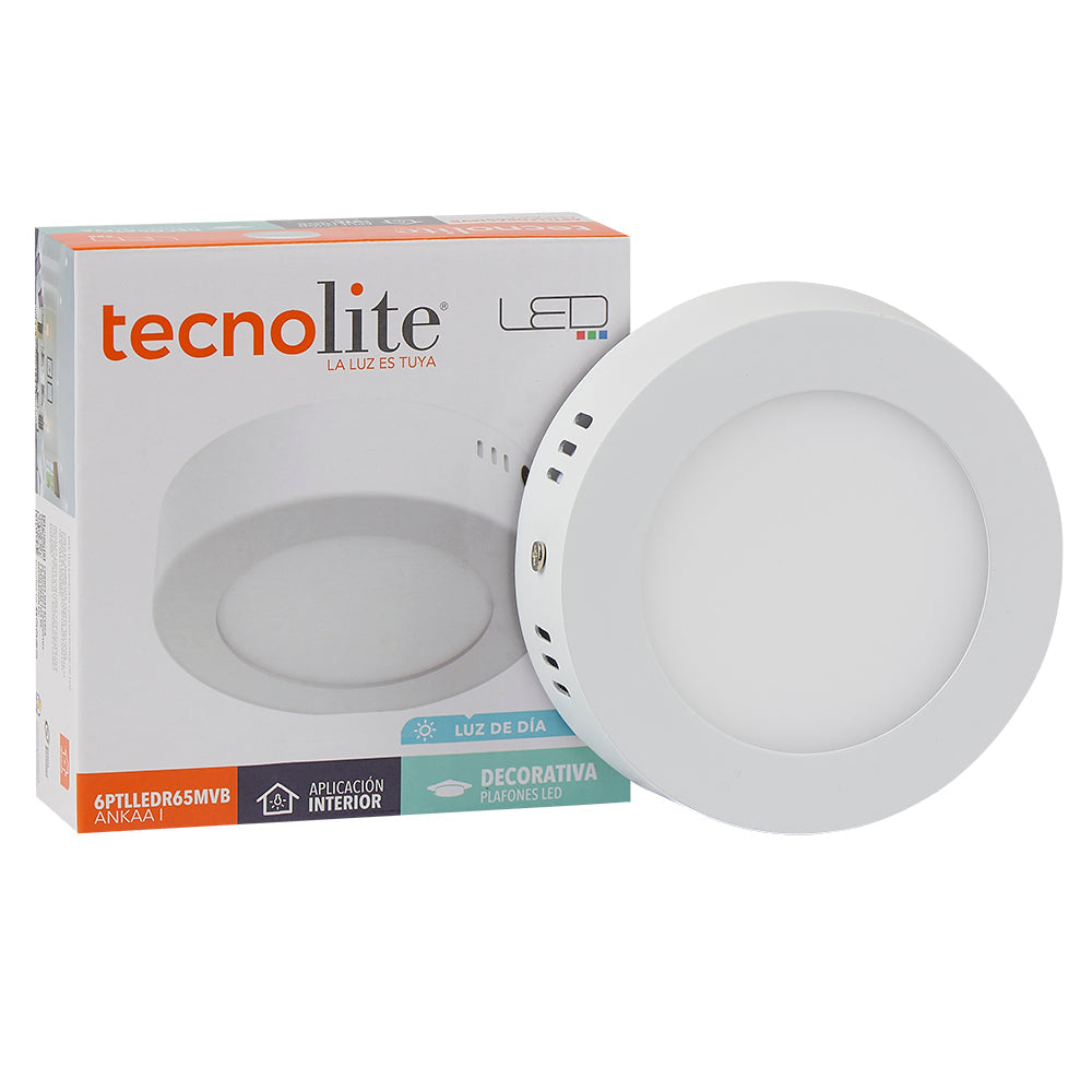 Lámpara interio TECNO LITE 6PTLLEDR65MVB Tienda EEGSA
