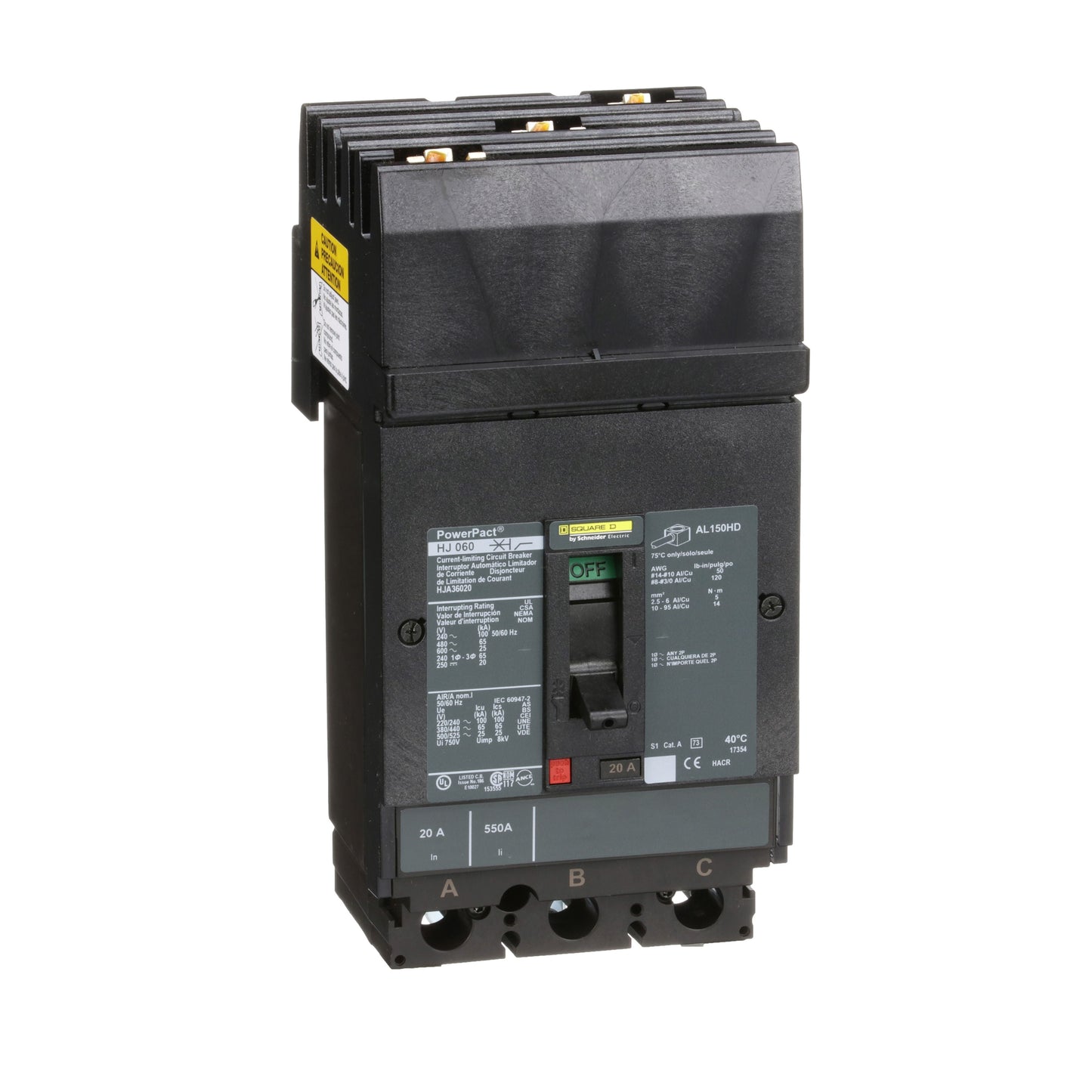 INTERRUPTOR 020A Schneider HJA36020 Tienda EEGSA