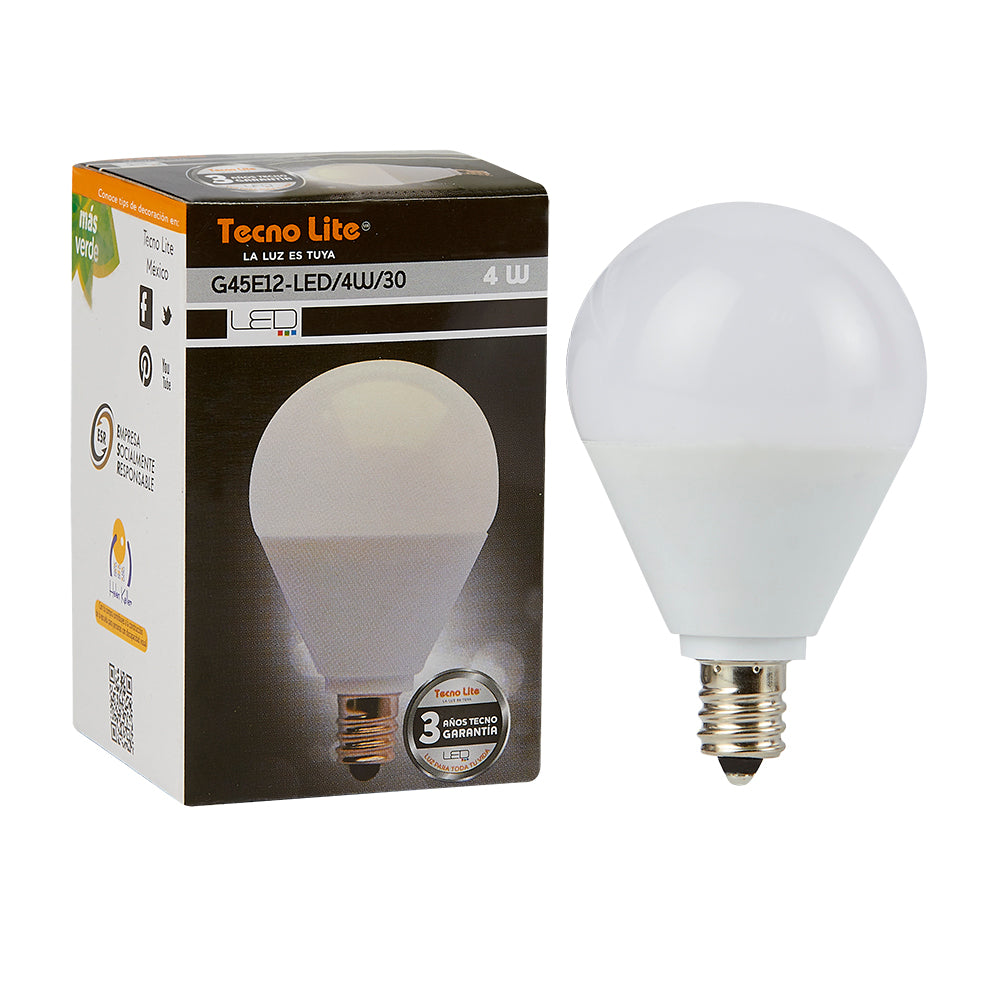 FOCO LED TIP TECNO LITE G45E12-LED/4W/30 Tienda EEGSA