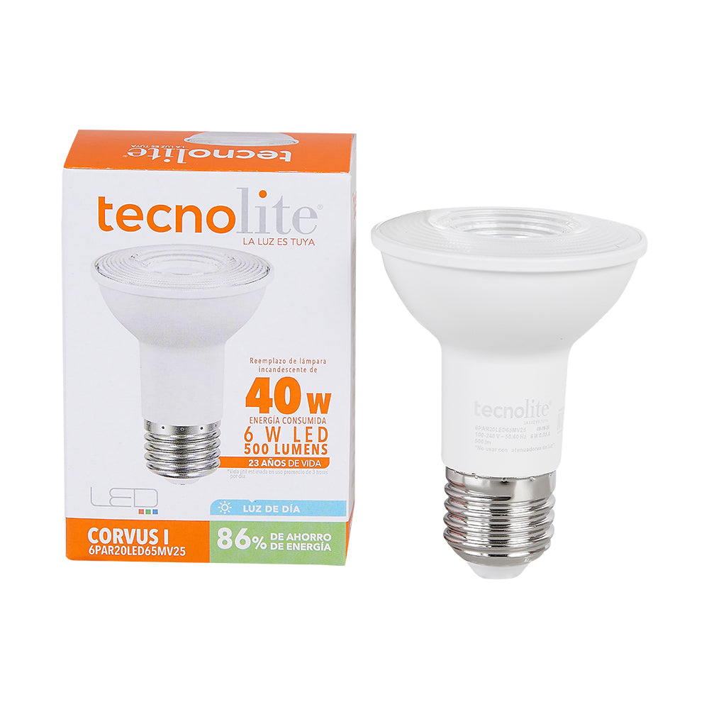 Lámpara LED P TECNO LITE 6PAR20LED65MV25 Tienda EEGSA