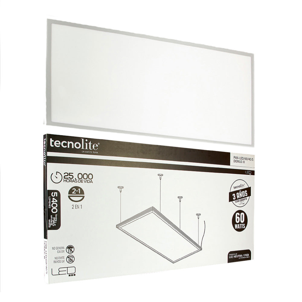 Luminario int TECNO LITE PAN-LED/60/40/S Tienda EEGSA