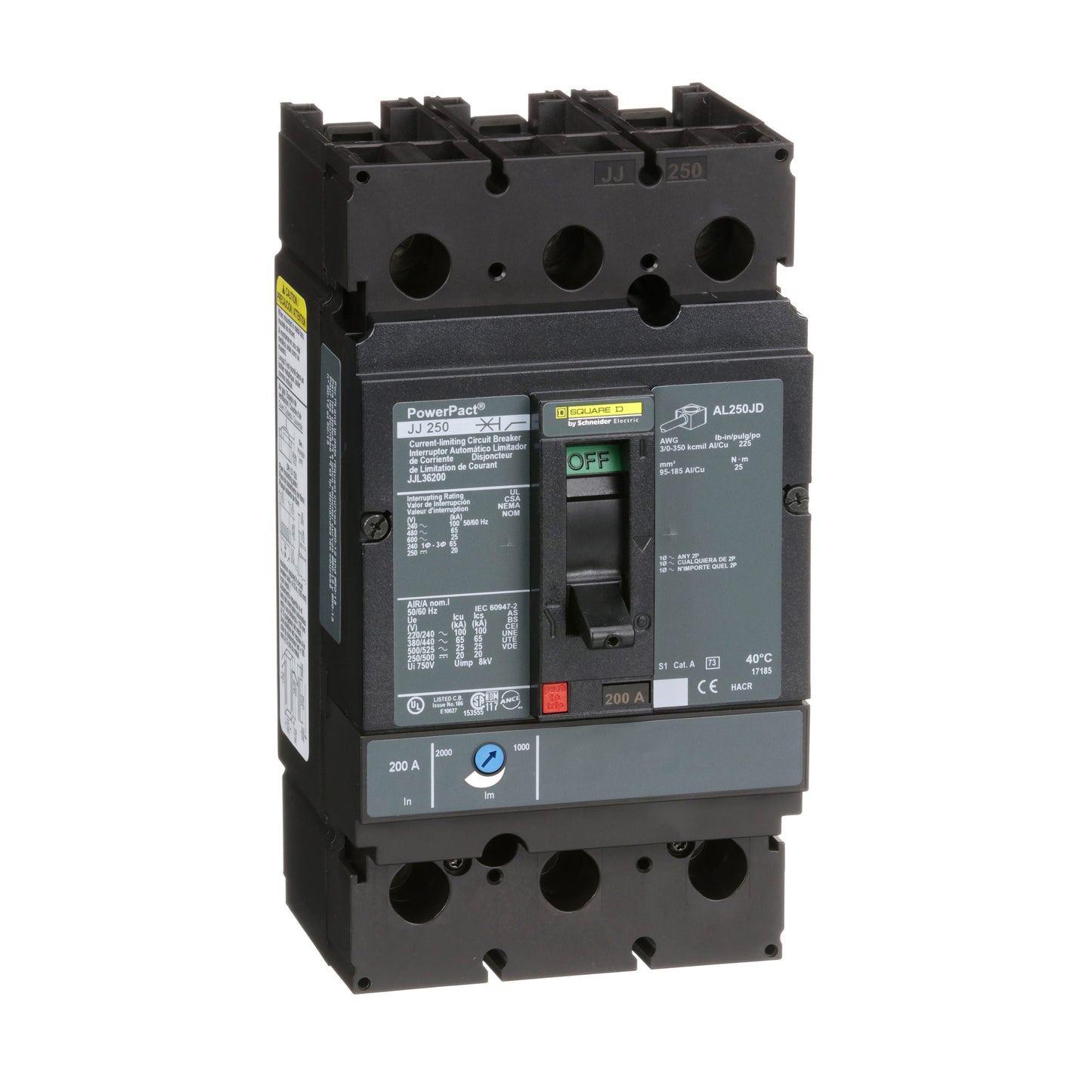 INTERRUPTOR 200A Schneider JJL36200 Tienda EEGSA