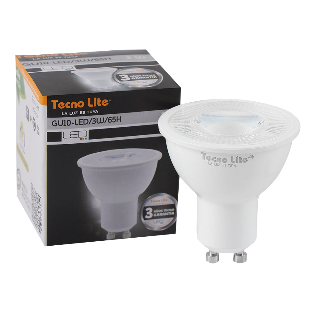 Lámpara Foco TECNO LITE GU10-LED/3W/65H Tienda EEGSA