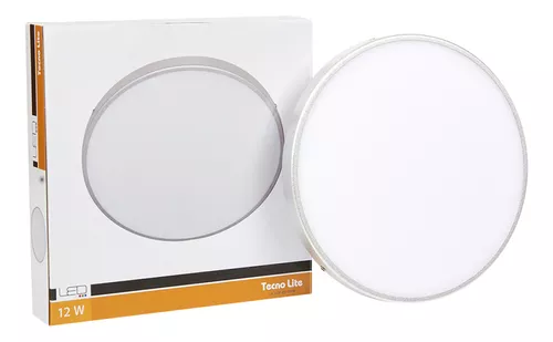 Luminario interior plafón redondo LED, TECNO LITE PTLLED-01RD/12W/65 Tienda EEGSA