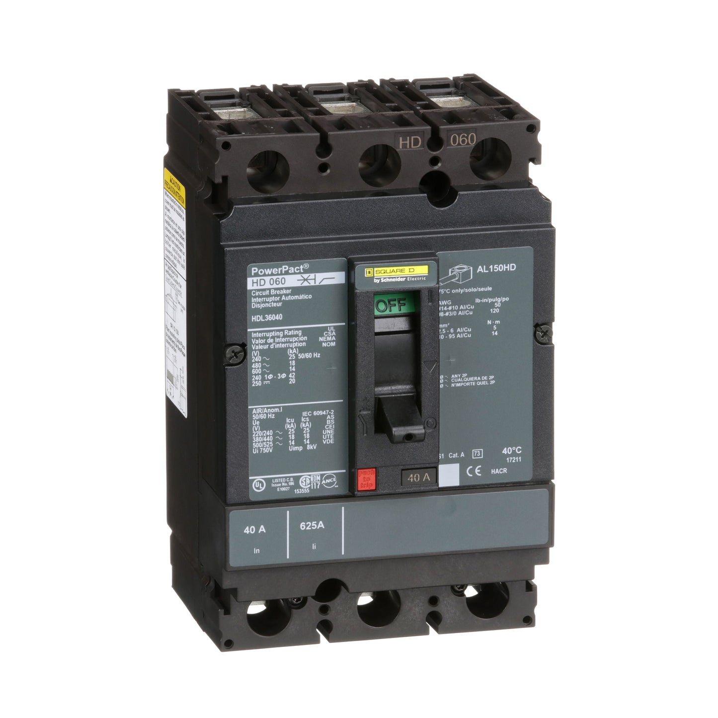 INTERRUPTOR 040A Schneider HDL36040 Tienda EEGSA