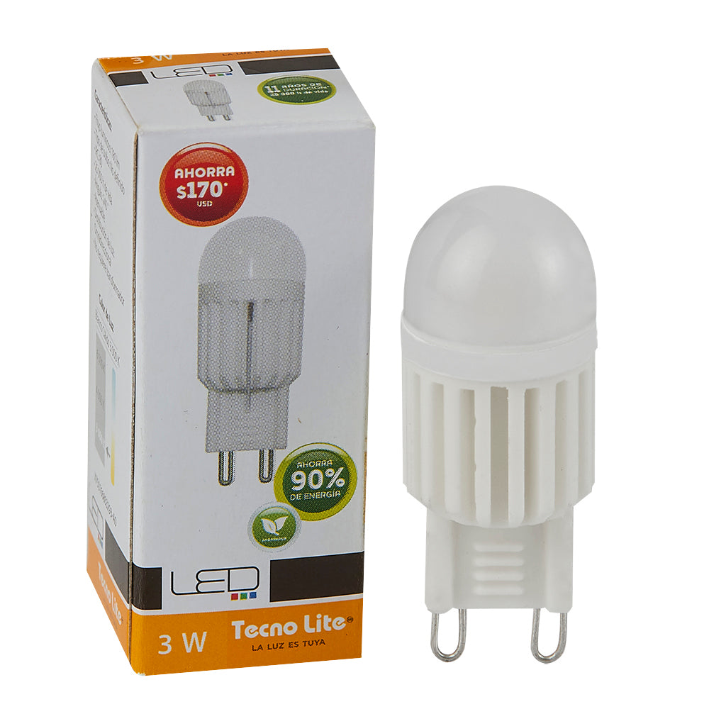 Lámpara LED AMP TECNO LITE G9D-LED/3W/30 Tienda EEGSA