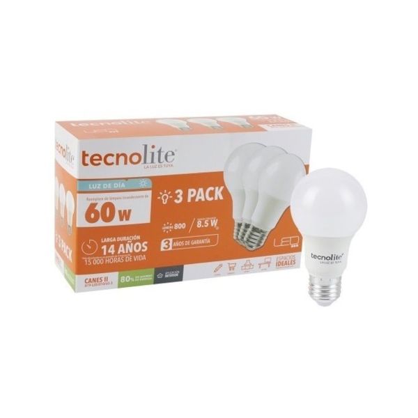FOCO LED 8.5 TECNO LITE A19-LED/10W/65-3 Tienda EEGSA