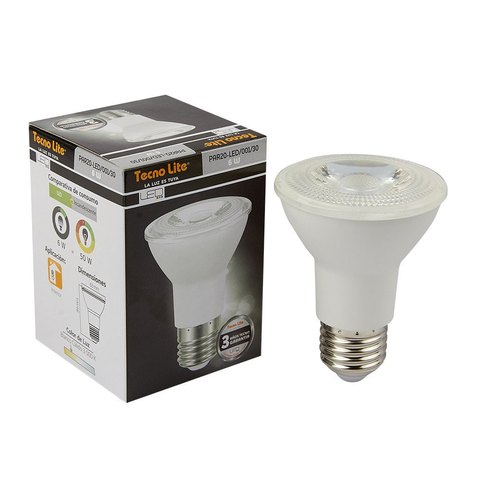 Lámpara Reflector TECNO LITE PAR20D-LED/001/30 Tienda EEGSA