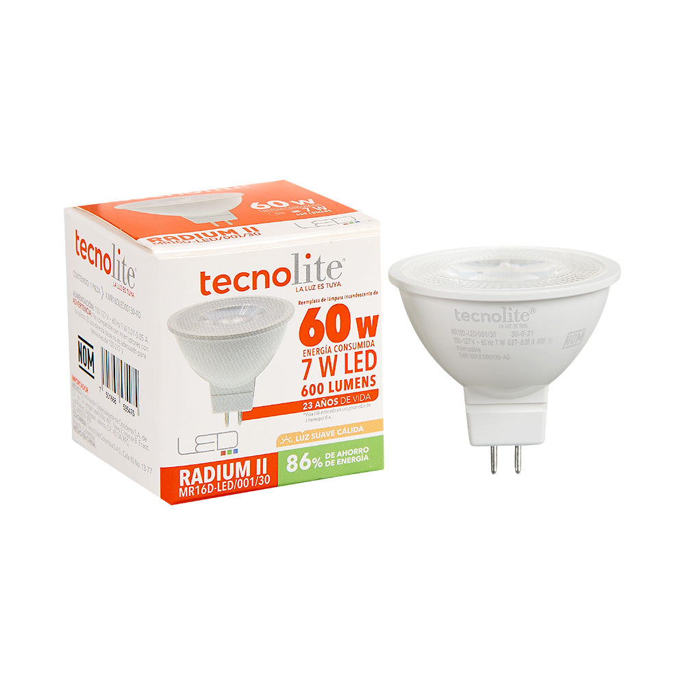 Lámpara LED TECNO LITE MR16D-LED/001/30 Tienda EEGSA