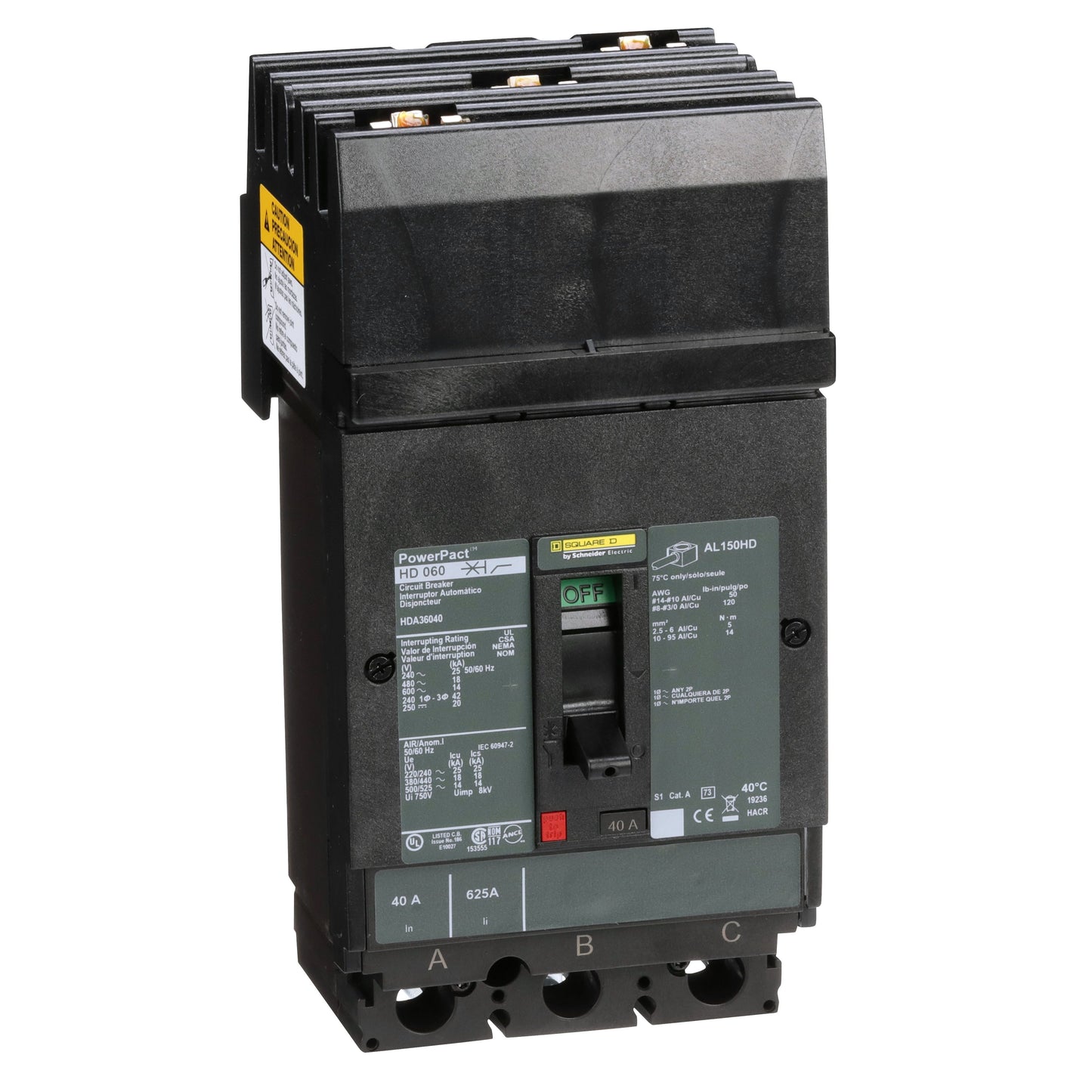 INTERRUPTOR 3P 60ASchneider HDA36040 Tienda EEGSA