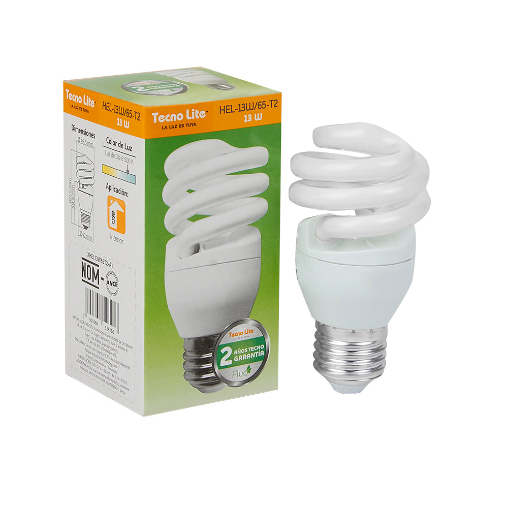 Lámpara Foco Fl TECNO LITE HEL-13W/65-T2 Tienda EEGSA