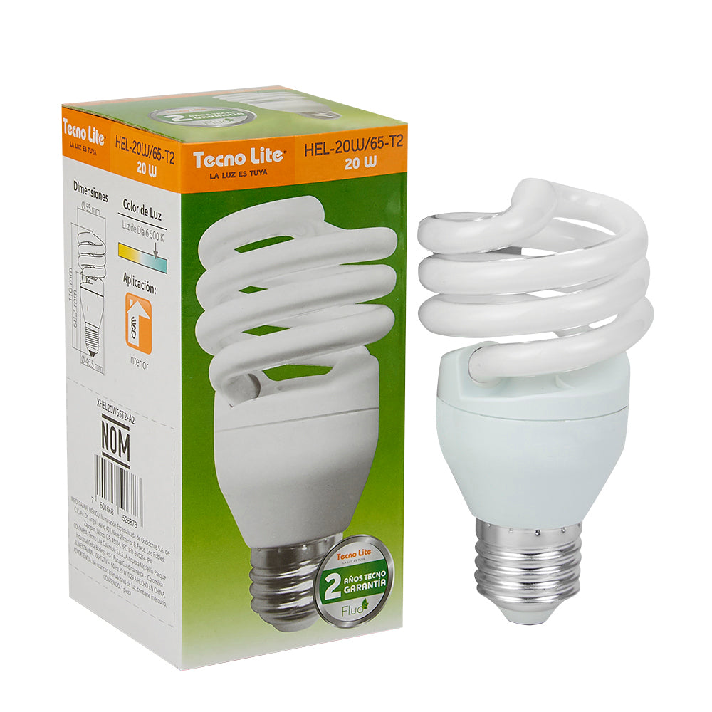 Lámpara Foco Fl TECNO LITE HEL-20W/65-T2 Tienda EEGSA