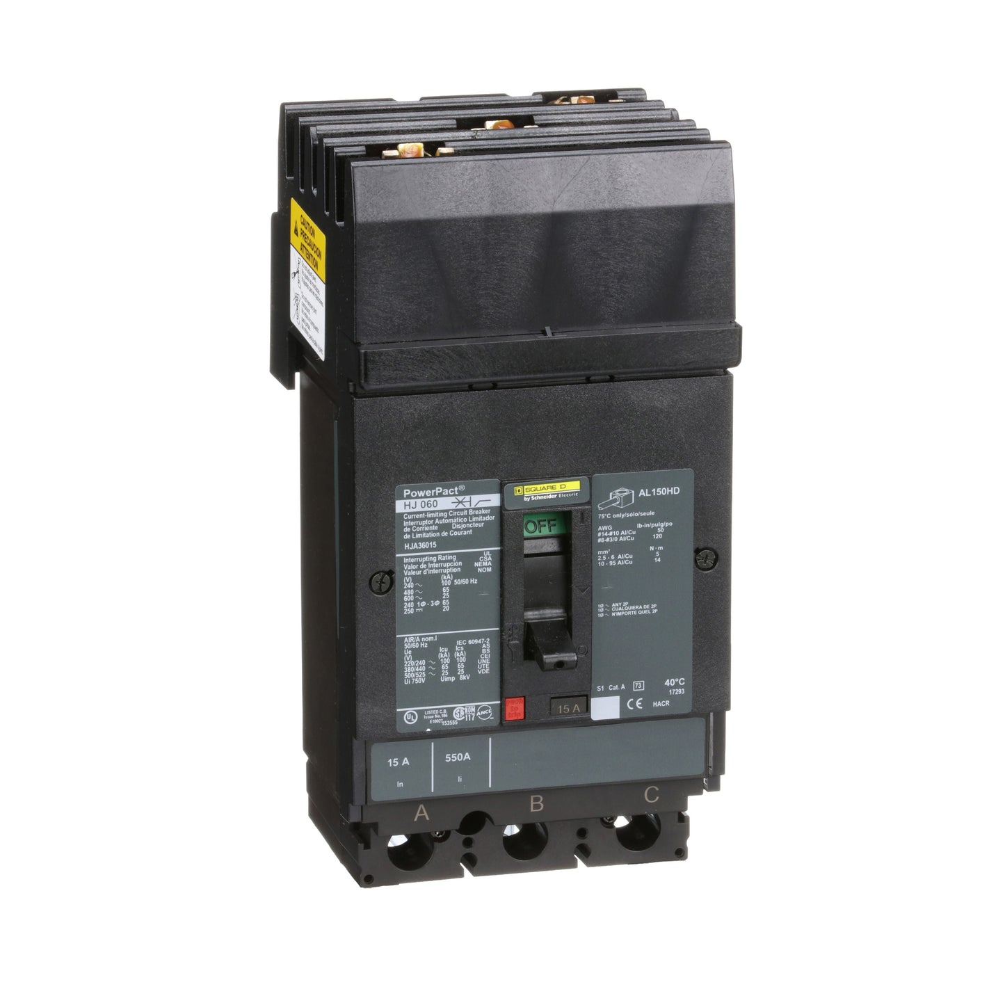 INTERRUPTOR 015A Schneider HJA36015 Tienda EEGSA