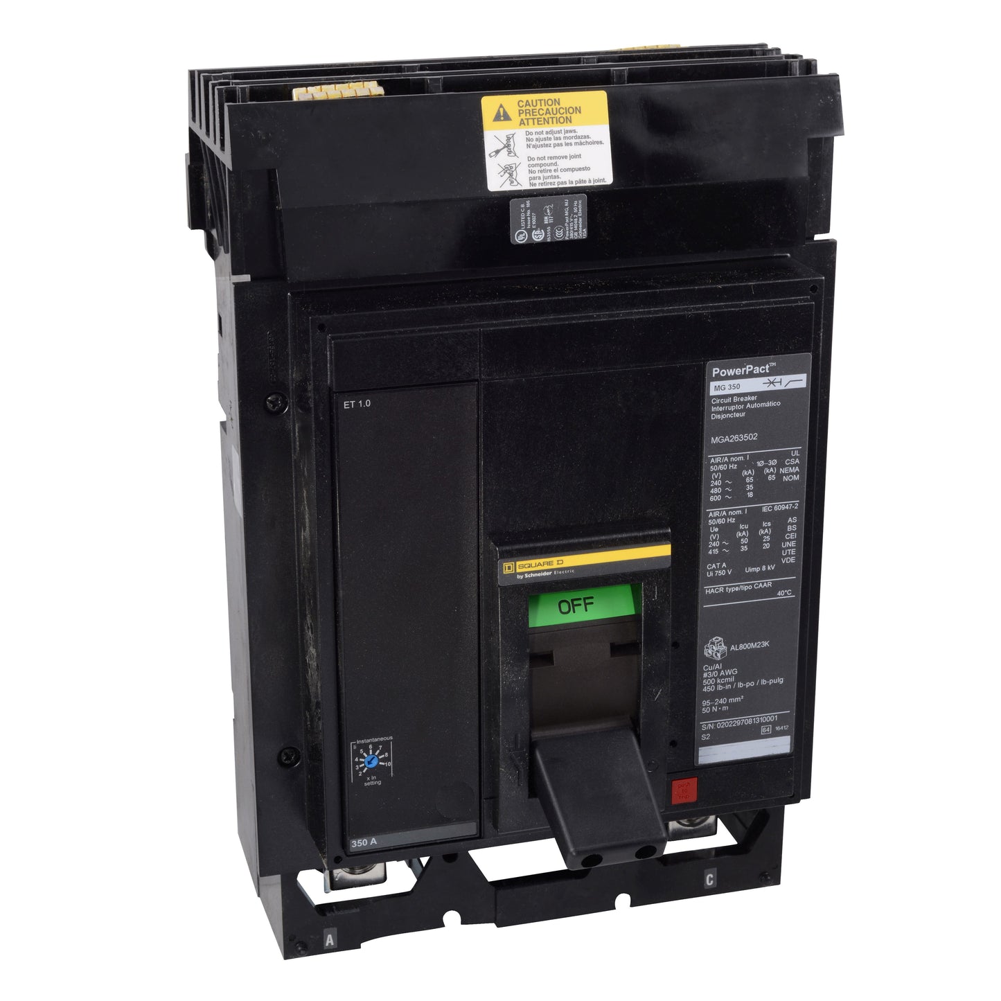 INTERRUPTOR 400A Schneider MGA36400
