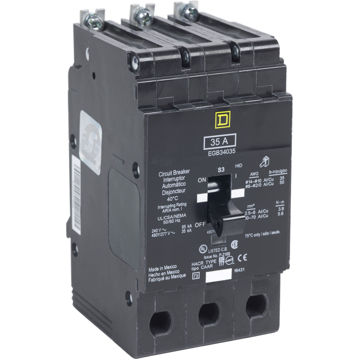 INTERRUPTOR 3P 80 A Schneider EGB34080 Tienda EEGSA