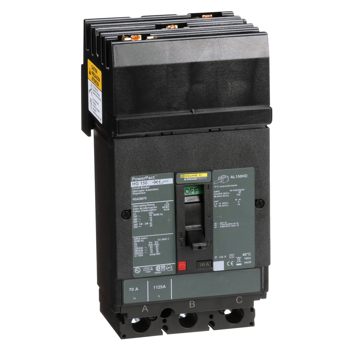 INTERRUPTOR 70A Schneider HGA36070 Tienda EEGSA