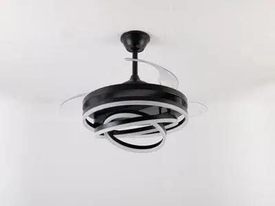 ABANICO NEGRO A CLASS ILUMINACION 5VTP17 Tienda EEGSA