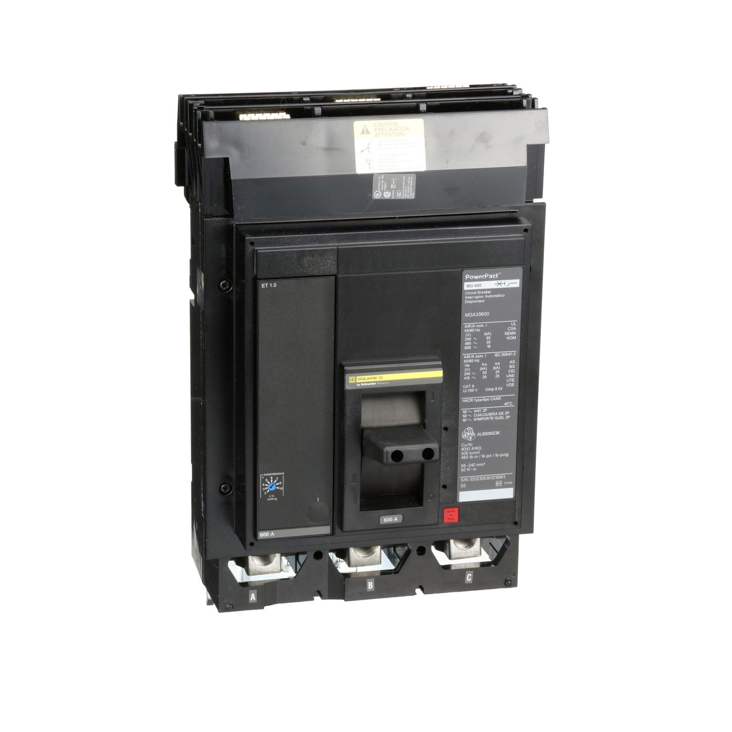 INTERRUPTOR 600A ESchneider MGA36600 Tienda EEGSA