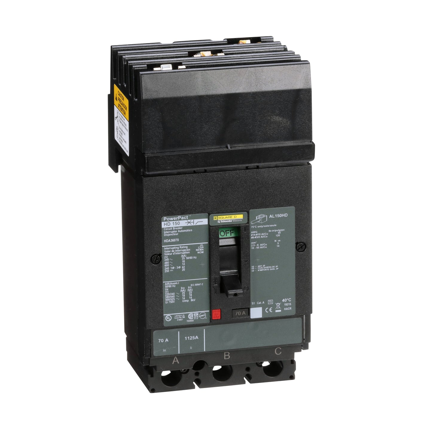 INTERRUPTOR 070A Schneider HDA36070 Tienda EEGSA