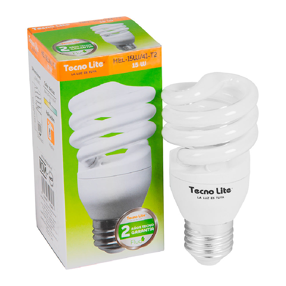 Lámpara Fluores TECNO LITE HEL-15W/41-T2 Tienda EEGSA