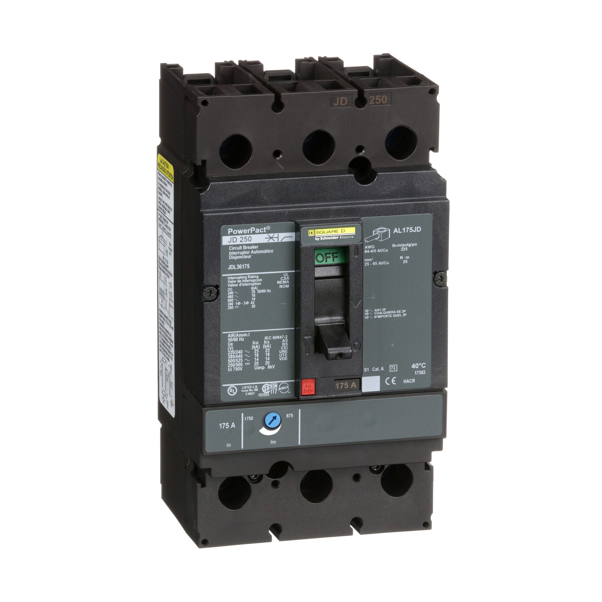 INTERRUPTOR 175A Schneider JDL36175 Tienda EEGSA