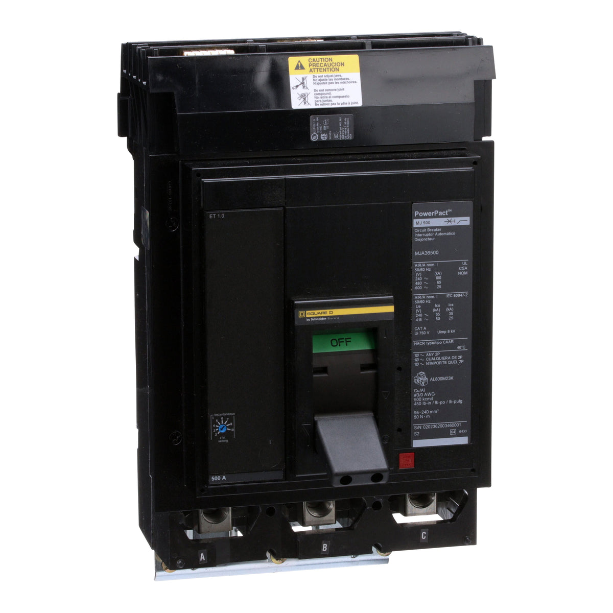 INTERRUPTOR 500A Schneider MJA36500 Tienda EEGSA