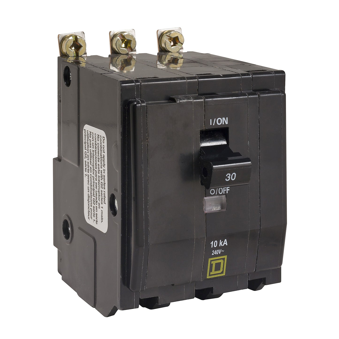 INT. 30 AMP. 3 POLOS Schneider QOB330 Tienda EEGSA