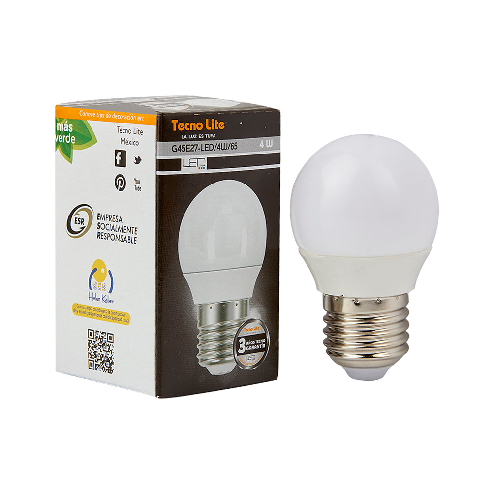 Lámpara LED TECNO LITE G45E27-LED/4W/65