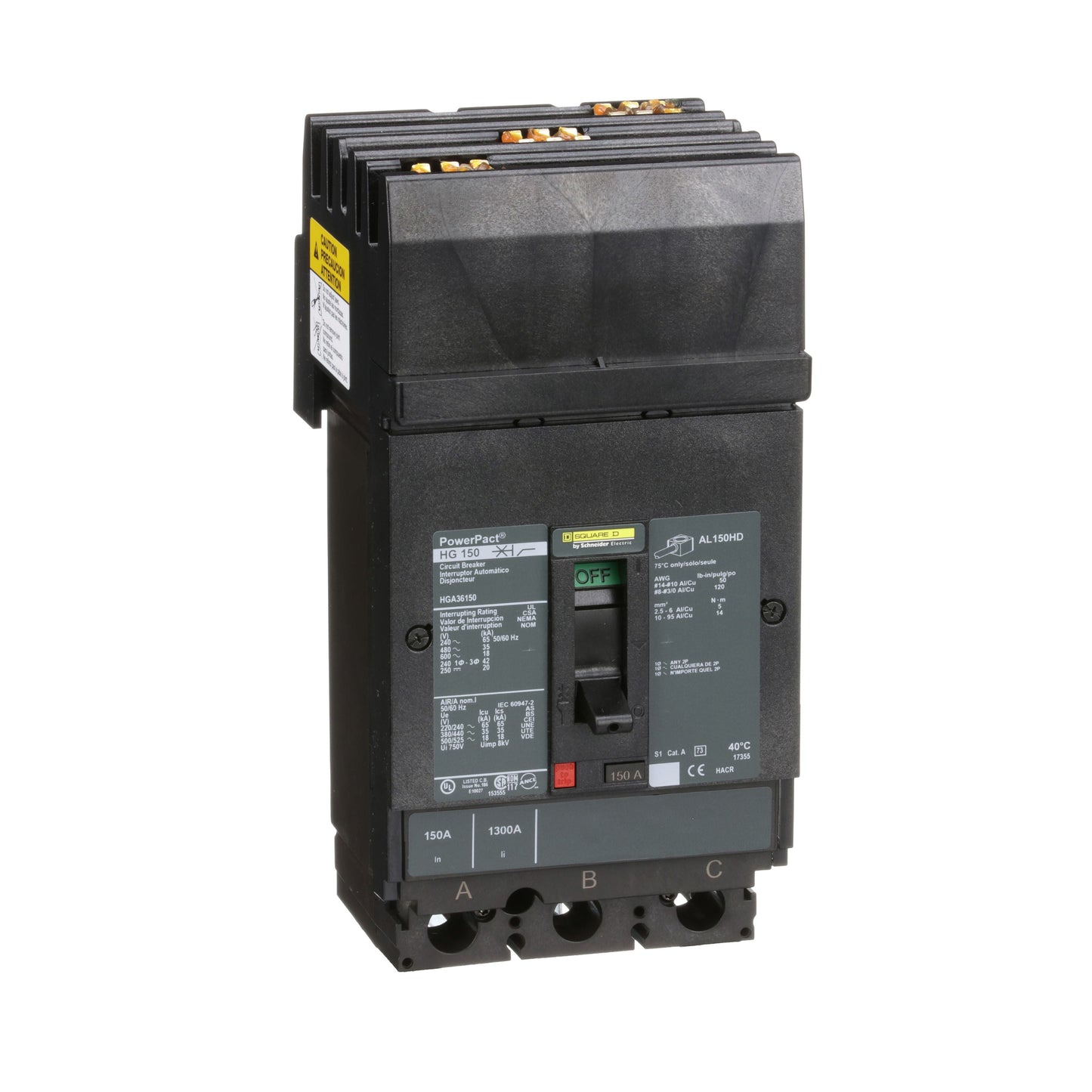 INTERRUPTOR 150A Schneider HGA36150 Tienda EEGSA