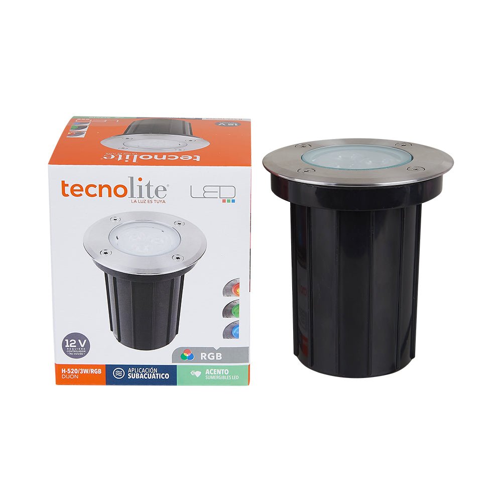 Luminario exteri TECNO LITE H-520/3W/RGB Tienda EEGSA