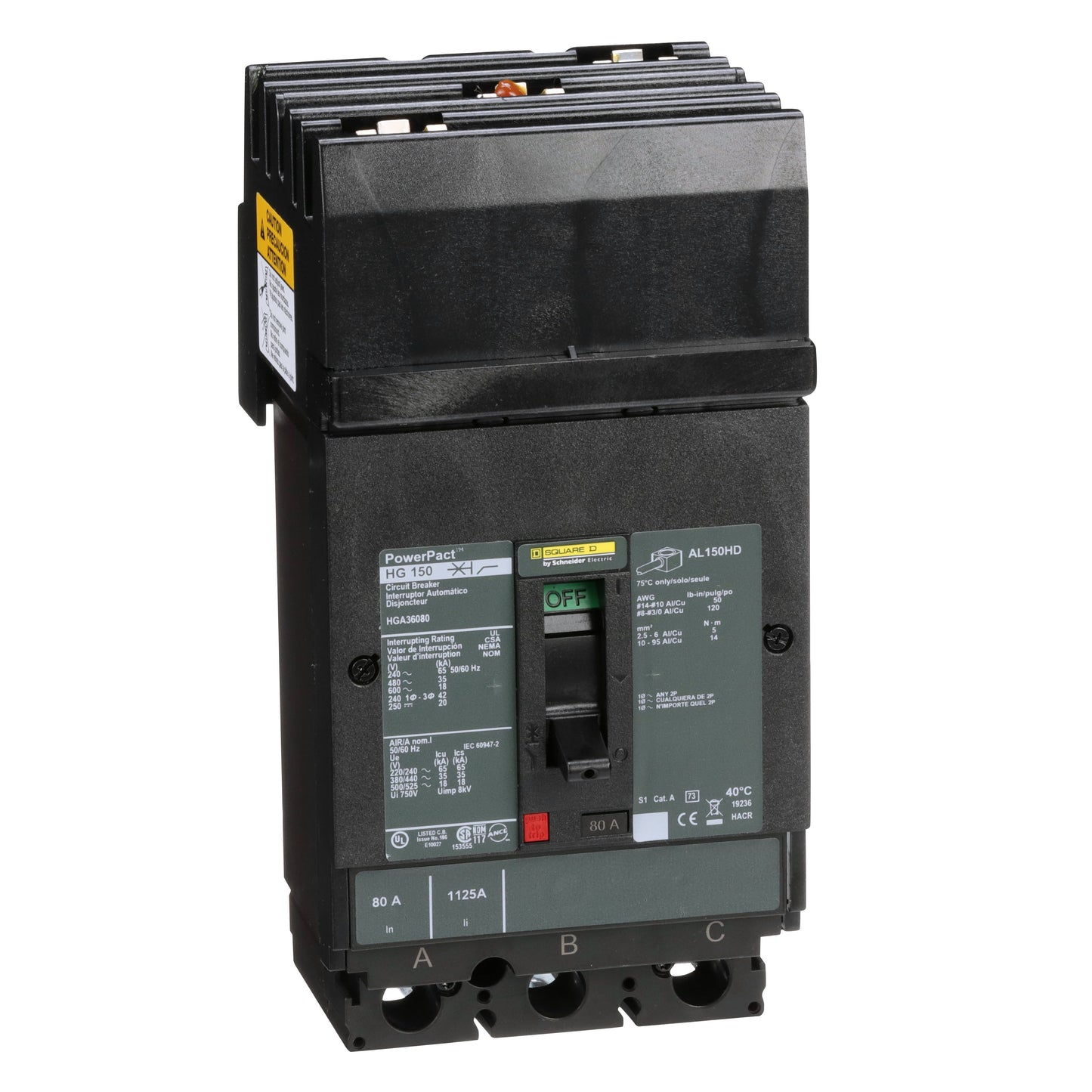 Interruptor 3P 80A Schneider HGA36080