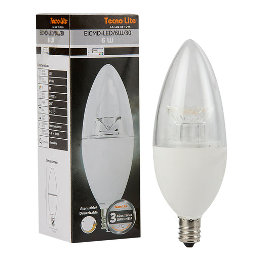 Foco Vela B11 TECNO LITE EICMD-LED/6W/30