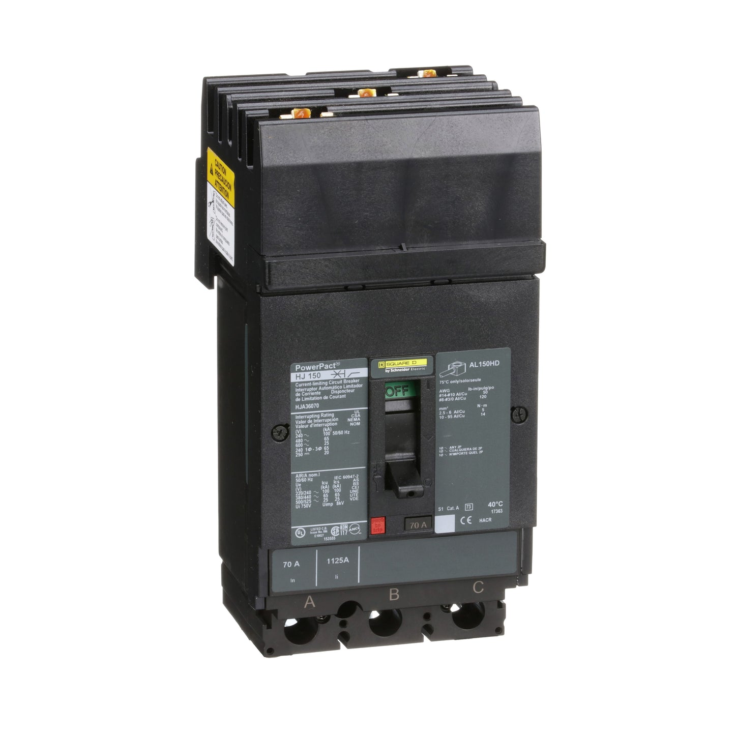 INT. H 65KA 3P  070A Schneider HJA36070
