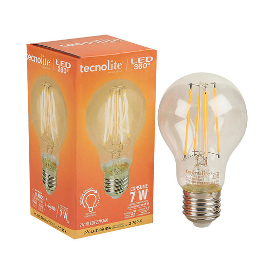 Lámpara FILAME TECNO LITE 7A19LEDF27V360